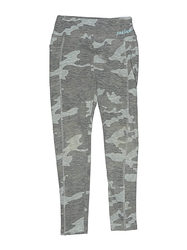 Pre-owned Justice Kids' Active Pants In Gray