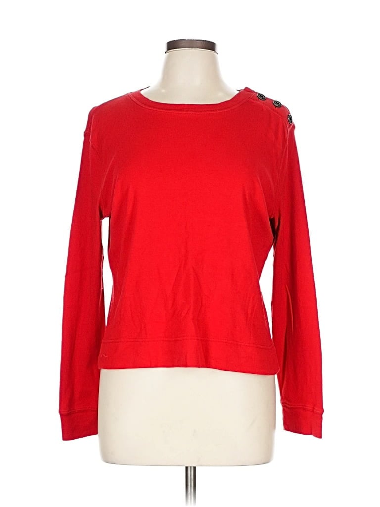 Pre-owned Lauren Jeans Co. Long Sleeve T-shirt In Red