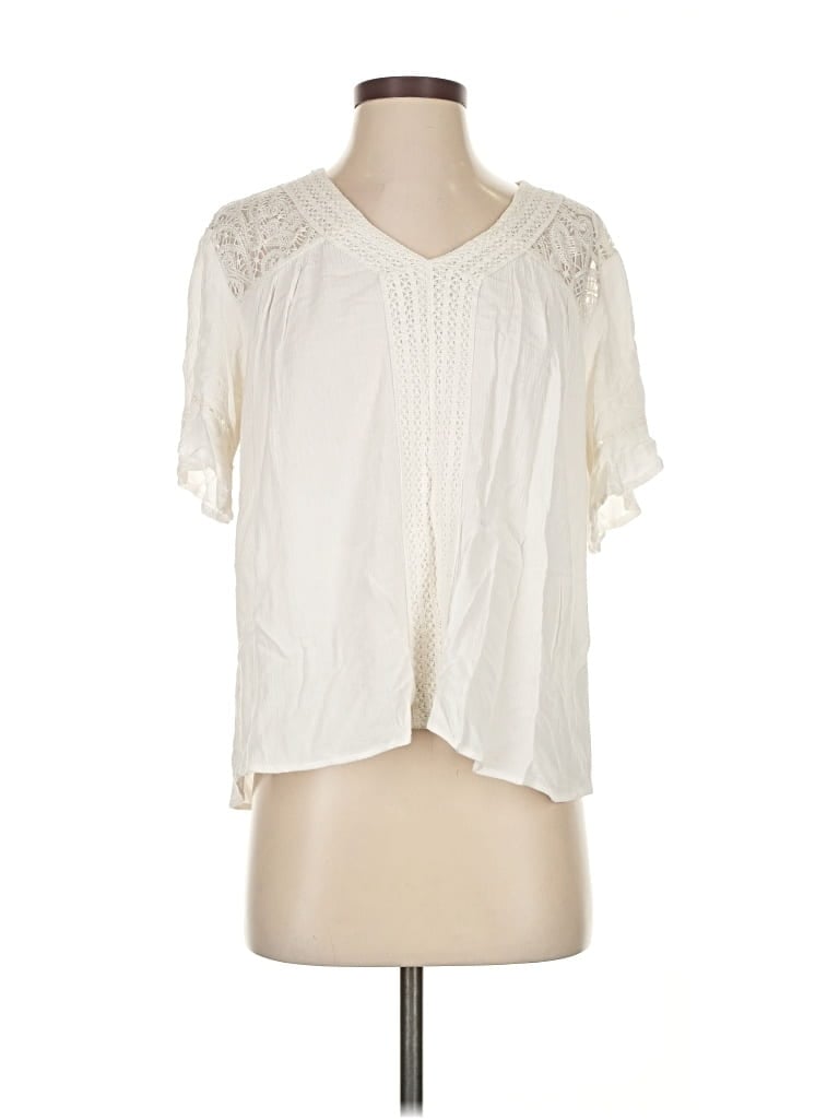 JOHN PAUL RICHARD Pre-owned Short Sleeve Blouse In White
