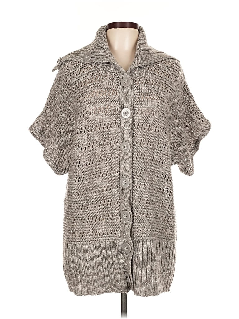 Pre-owned Apt. 9 Cardigan Sweater In Gray