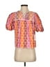 Saylor Orange Short Sleeve Blouse Size XS (estimated) - photo 1