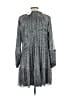 1.State Metallic Silver Casual Dress Size L - photo 2