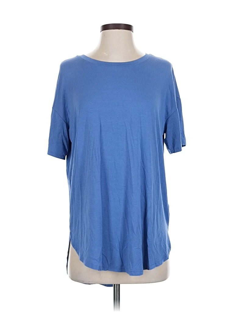 Pre-owned Time And Tru Short Sleeve T-shirt In Blue