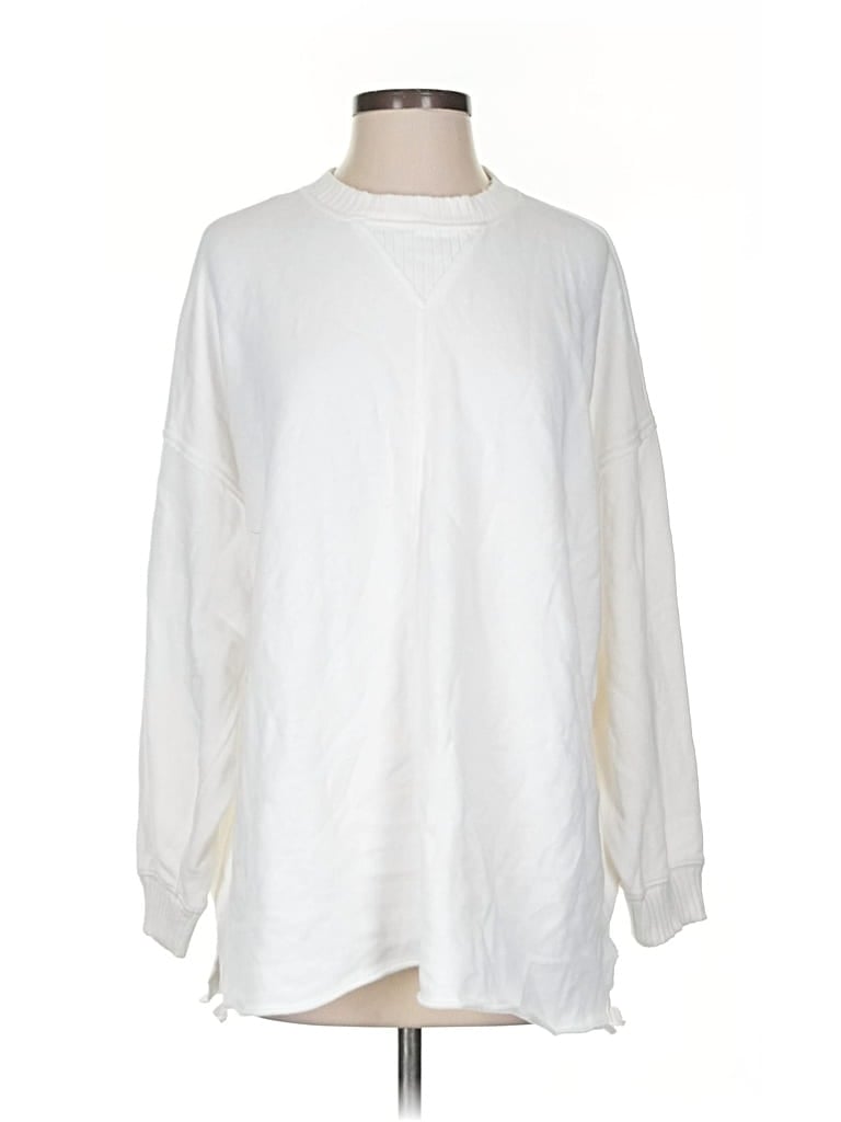 Pre-owned Aerie Pullover Sweater In White