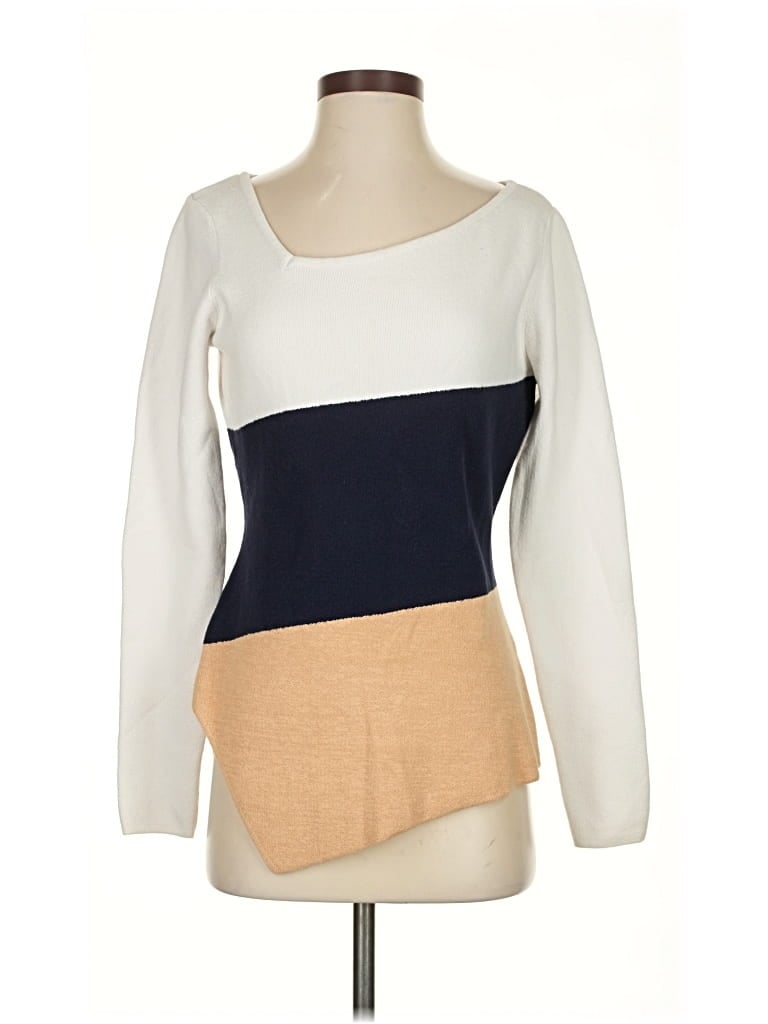 Pre-owned Venus Pullover Sweater In White