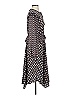 H&M 100% Polyester Polka Dots Gray Casual Dress Size 4 - photo 4