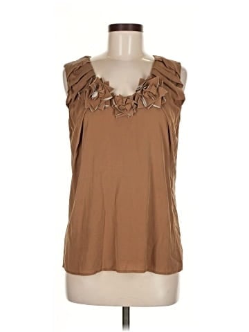 St. John Couture Sleeveless Silk Top (view 1)