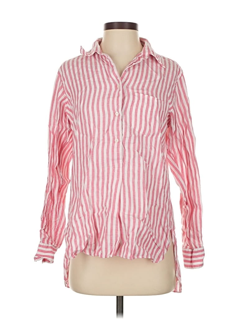 Pre-owned Polo Ralph Lauren 3/4 Sleeve Button Down Shirt In Pink