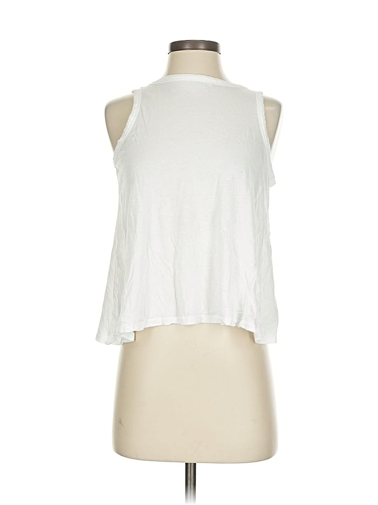 Pre-owned Ann Taylor Loft Outlet Tank Top White Halter Neckline Tops