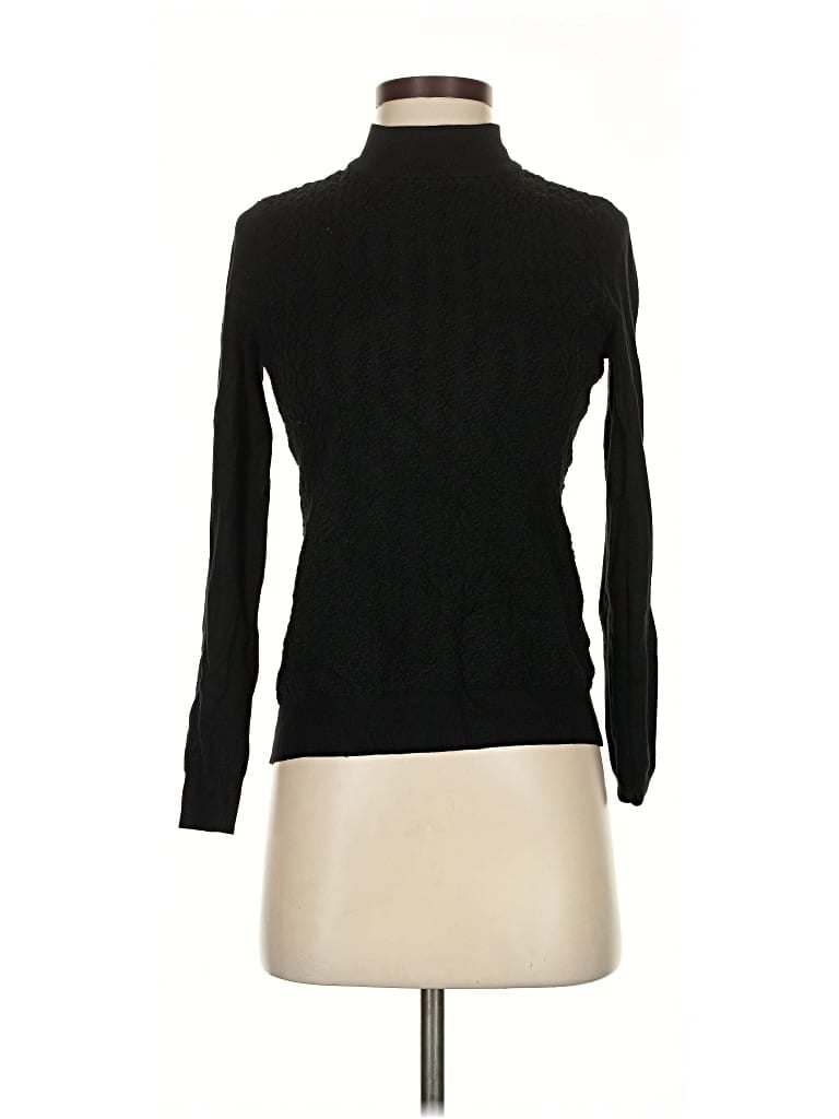 Pre-owned White House Black Market Turtleneck Sweater In Black