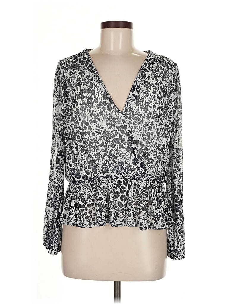 Pre-owned Tommy Hilfiger Long Sleeve T-shirt In Silver