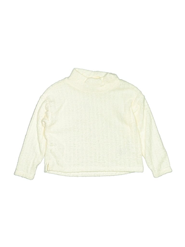 Pre-owned Old Navy Kids' Turtleneck Sweater In White
