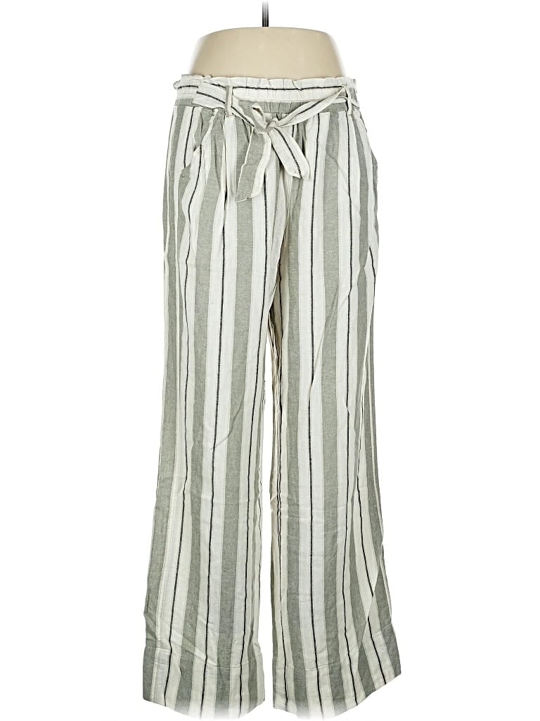 REWIND Pre-owned Linen Pants In Silver