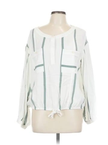 Sancia Long Sleeve Silk Top (view 1)