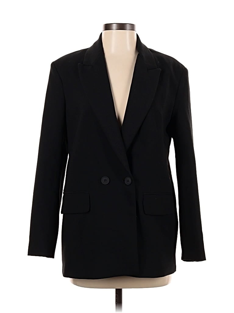 Pre-owned Zara Blazer Jacket In Black