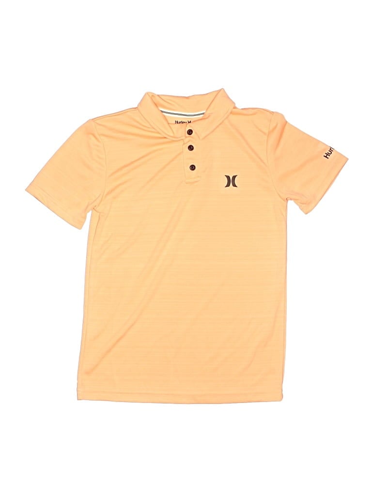 Pre-owned Hurley Kids'  Short Sleeve Polo Shirt In Yellow