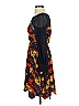 Lily 100% Polyester Print Black Blue Cocktail Dress Size XXS - photo 5