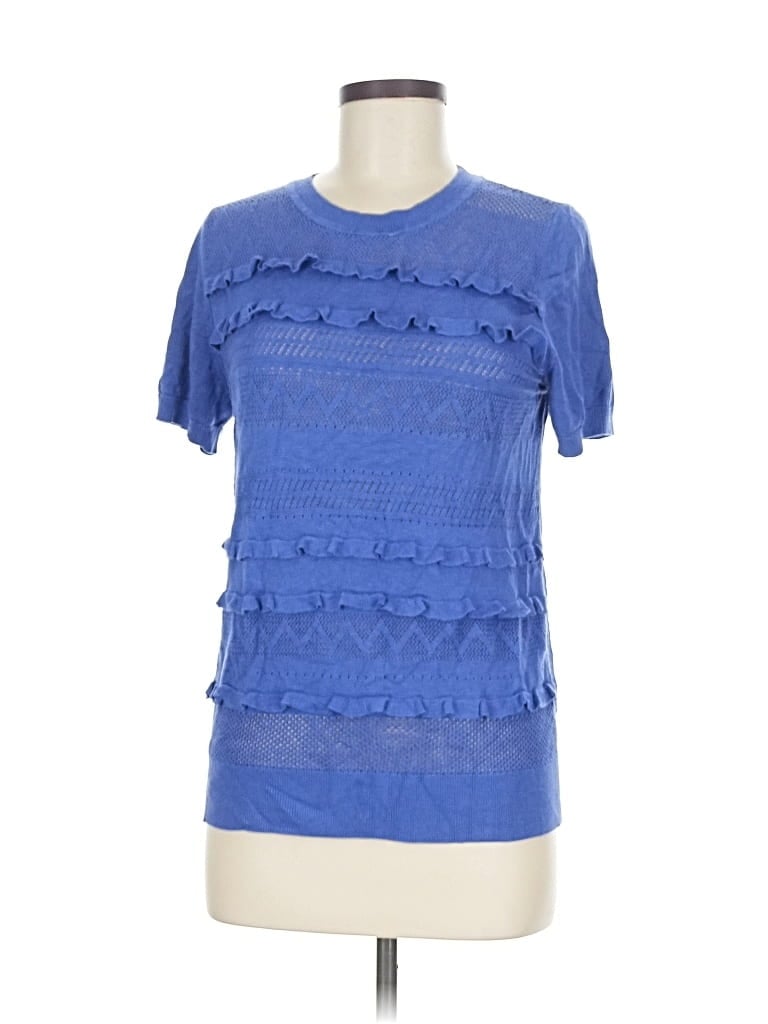 Pre-owned Banana Republic Factory Store Cardigan Sweater In Blue