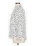 Moon Collection 100% Polyester Polka Dots White Tan Long Sleeve Blouse Size XL - photo 5