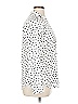 Moon Collection 100% Polyester Polka Dots White Tan Long Sleeve Blouse Size XL - photo 4
