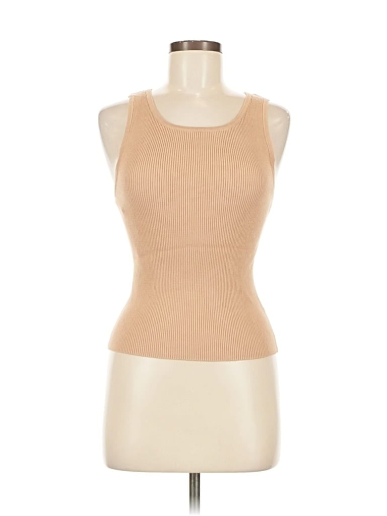 Pre-owned Rachel Zoe Tjx Tank Top Tan Strapless Neckline Tops In Brown
