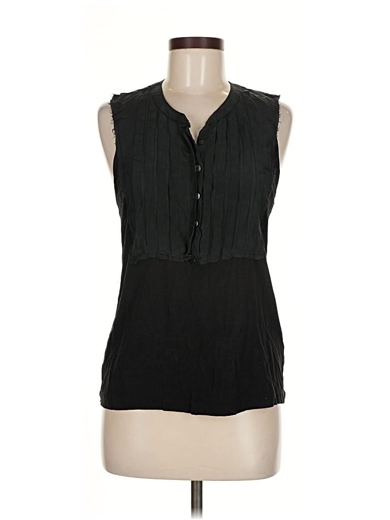 Pre-owned Jigsaw Sleeveless Blouse In Black
