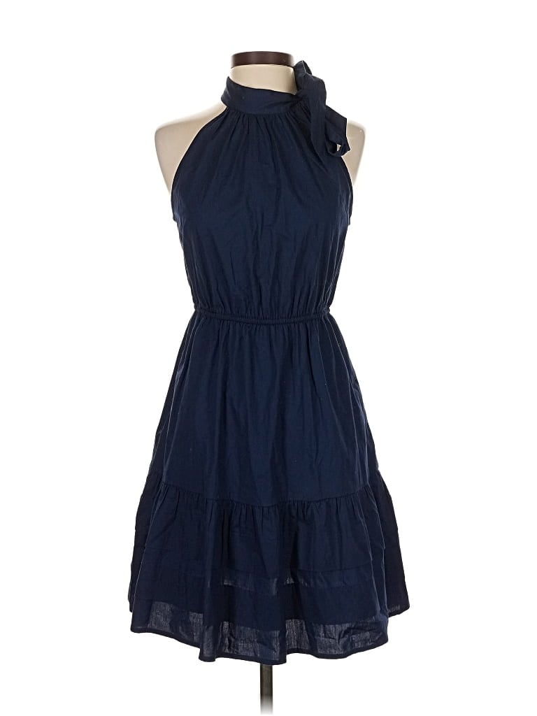 Pre-owned J.crew Factory Store Casual Dress In Blue