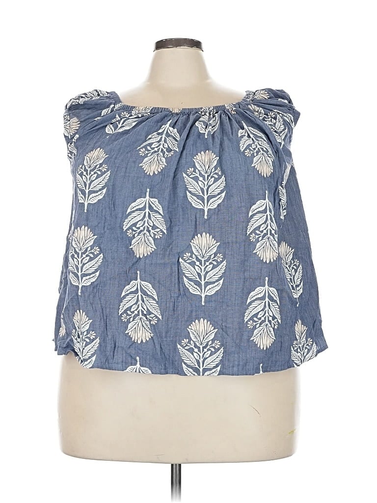 OLD NAVY Pre-owned Sleeveless Blouse In Blue
