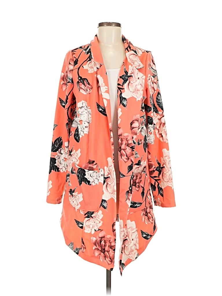 Pre-owned Lularoe Blazer Jacket In Orange