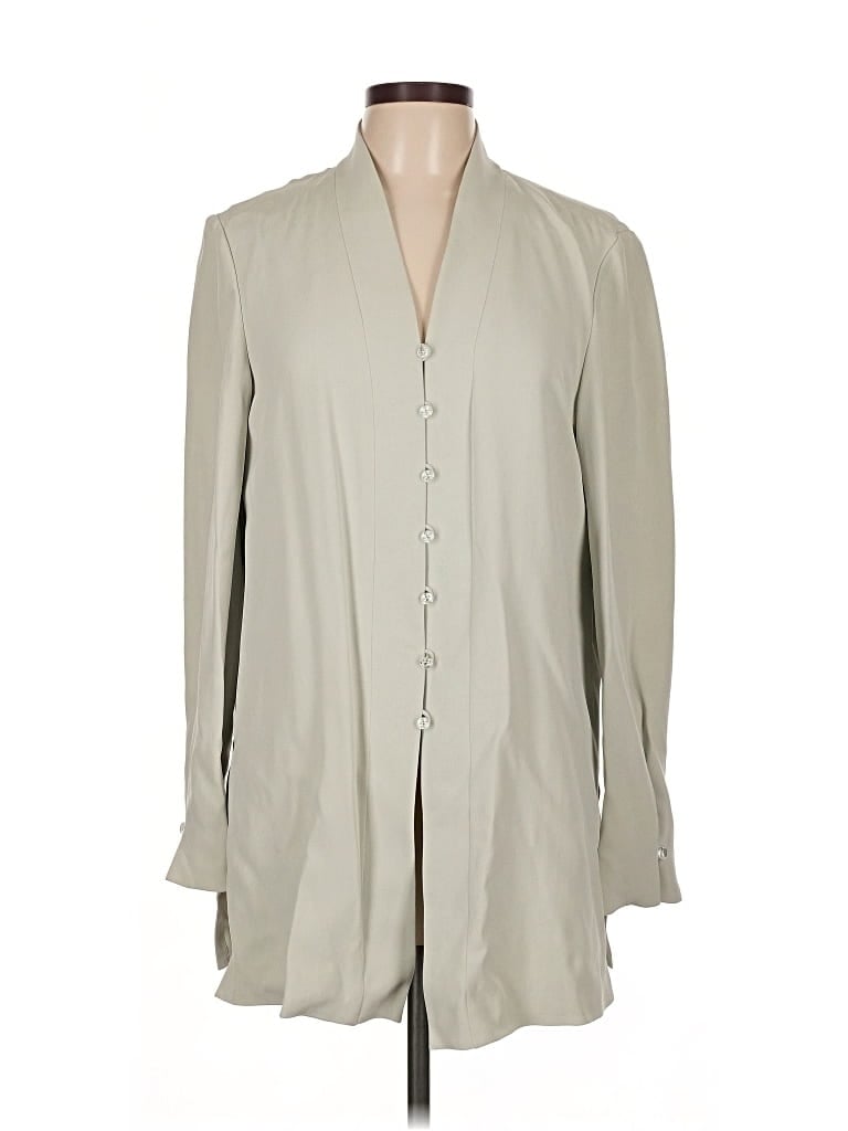 Pre-owned Dana Buchman Trenchcoat In White