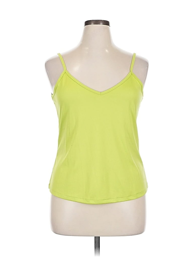 UNBRANDED Pre-owned Tank Top Green Halter Neckline Tops