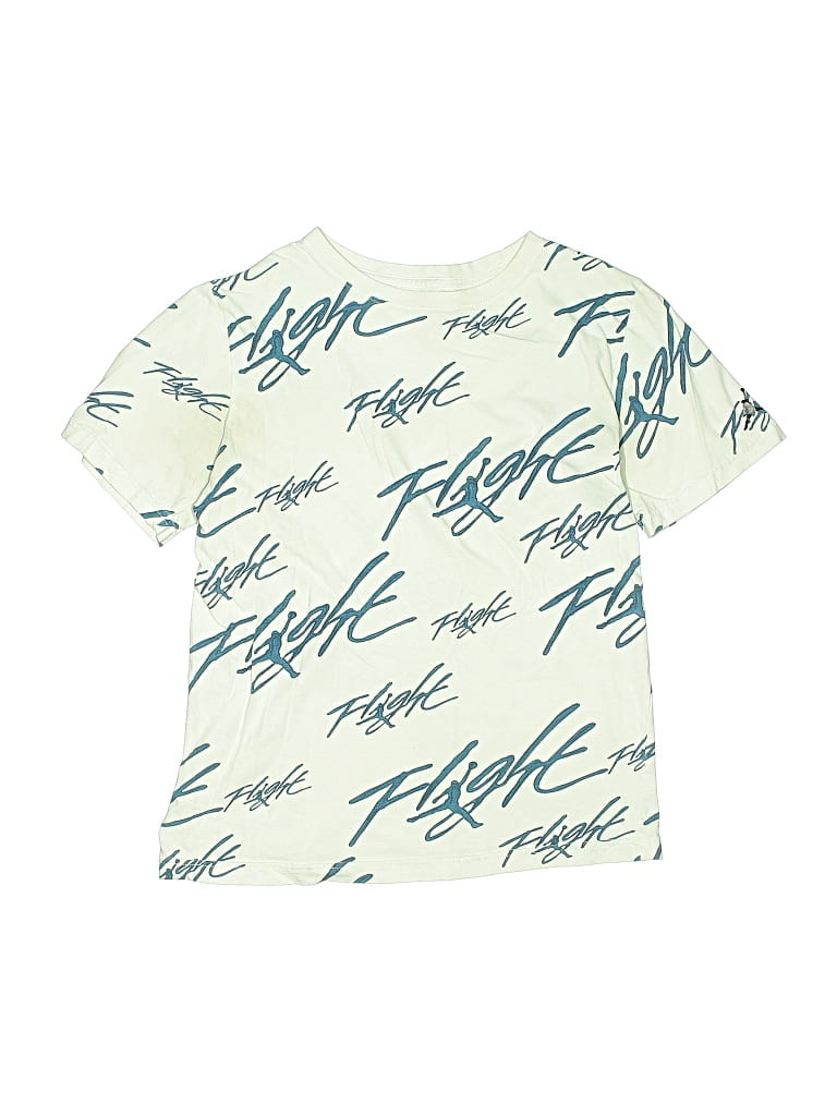 Pre-owned Air Jordan Kids' Short Sleeve T-shirt In White