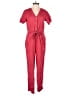 Everlane 100% Linen Solid Red Jumpsuit Size 00 - photo 1