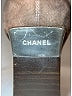 Chanel 100% Suede Color Block Burgundy Brown Square Cap Toe Heels Size EU 36 - photo 4