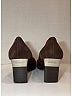Chanel 100% Suede Color Block Burgundy Brown Square Cap Toe Heels Size EU 36 - photo 7