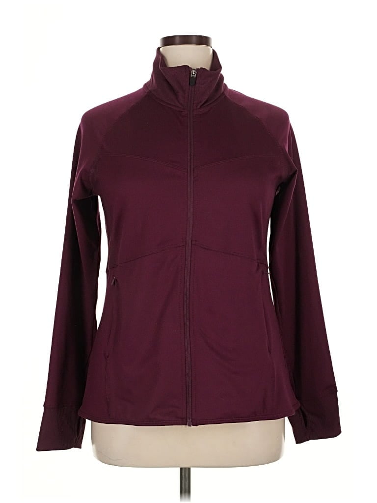 Pre-owned C9 By Champion Long Sleeve Top Burgundy Turtleneck Tops