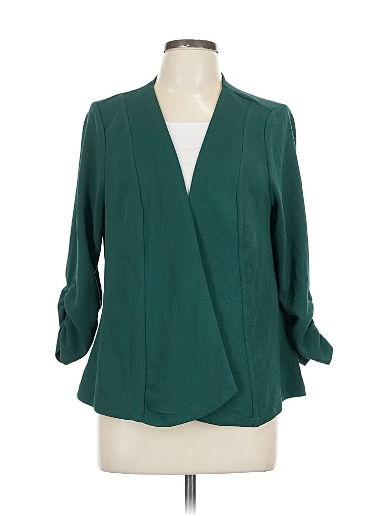 Pre-owned Torrid Blazer Jacket In Green