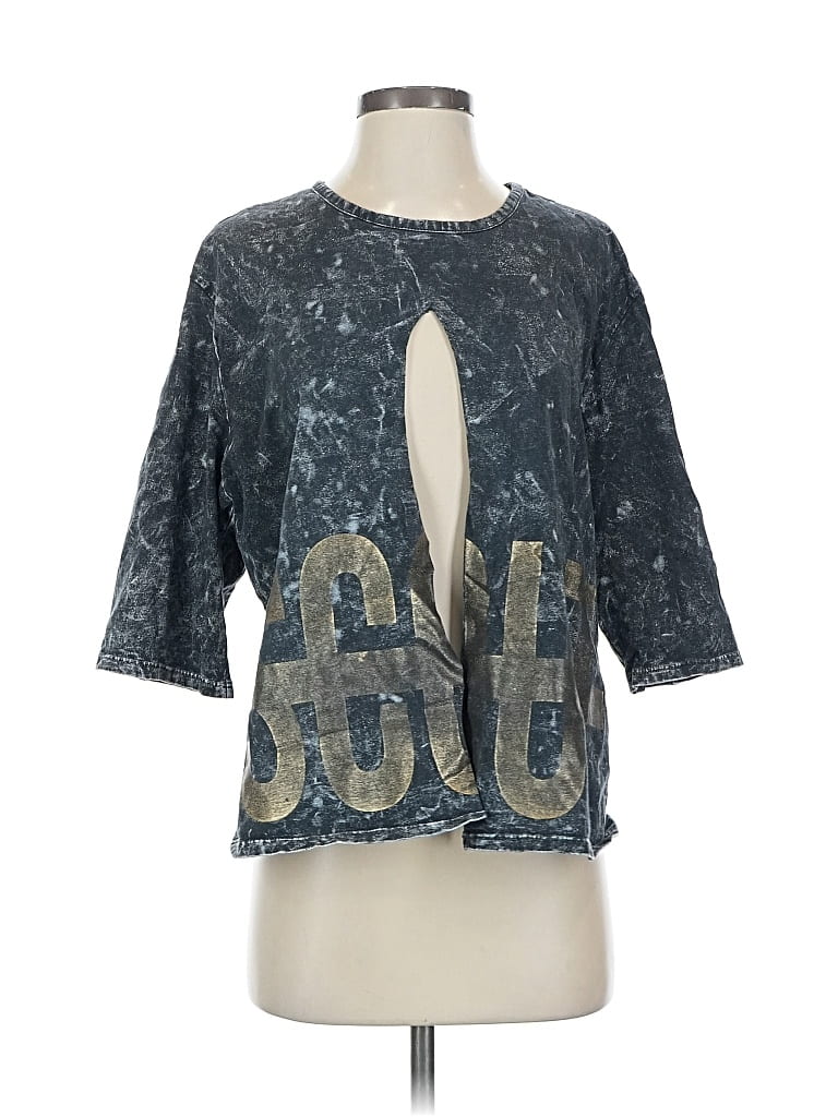 Pre-owned Emma & Sam 3/4 Sleeve T-shirt In Gray