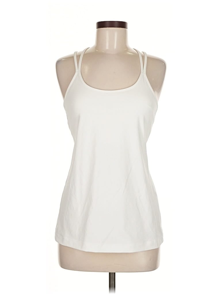 Pre-owned T By Talbots Tank Top Ivory Halter Neckline Tops In White