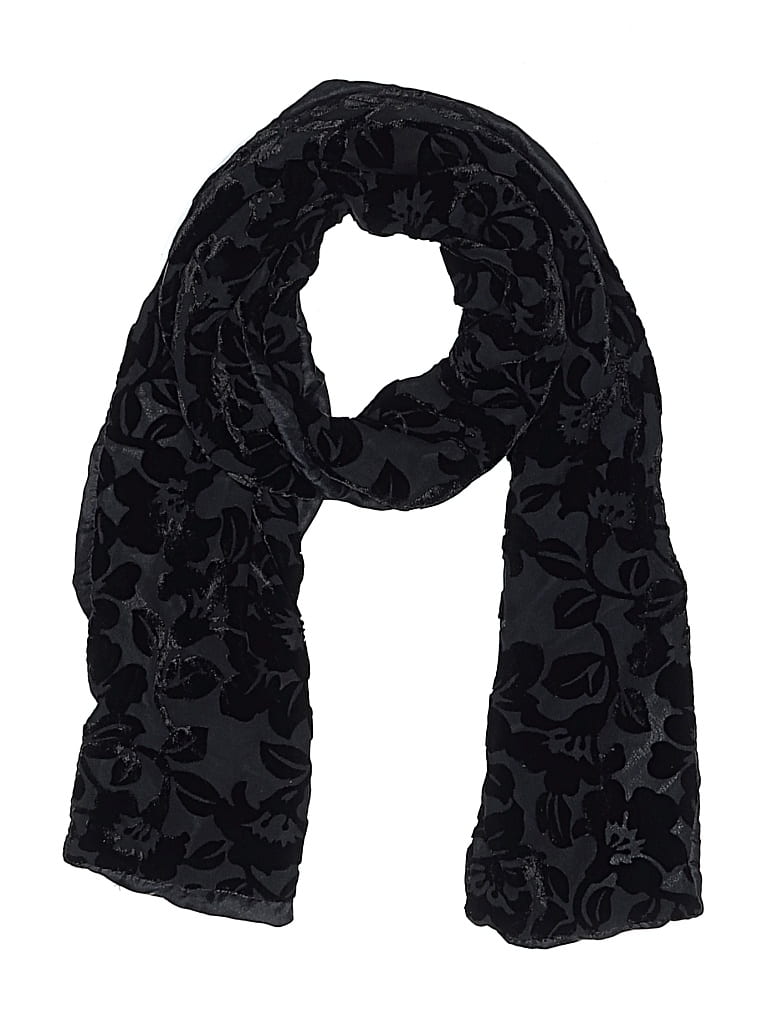Pre-owned Assorted Brands Scarf In Black