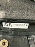 Zara 100% Polyester Black Faux Leather Pants Size 6 - photo 7