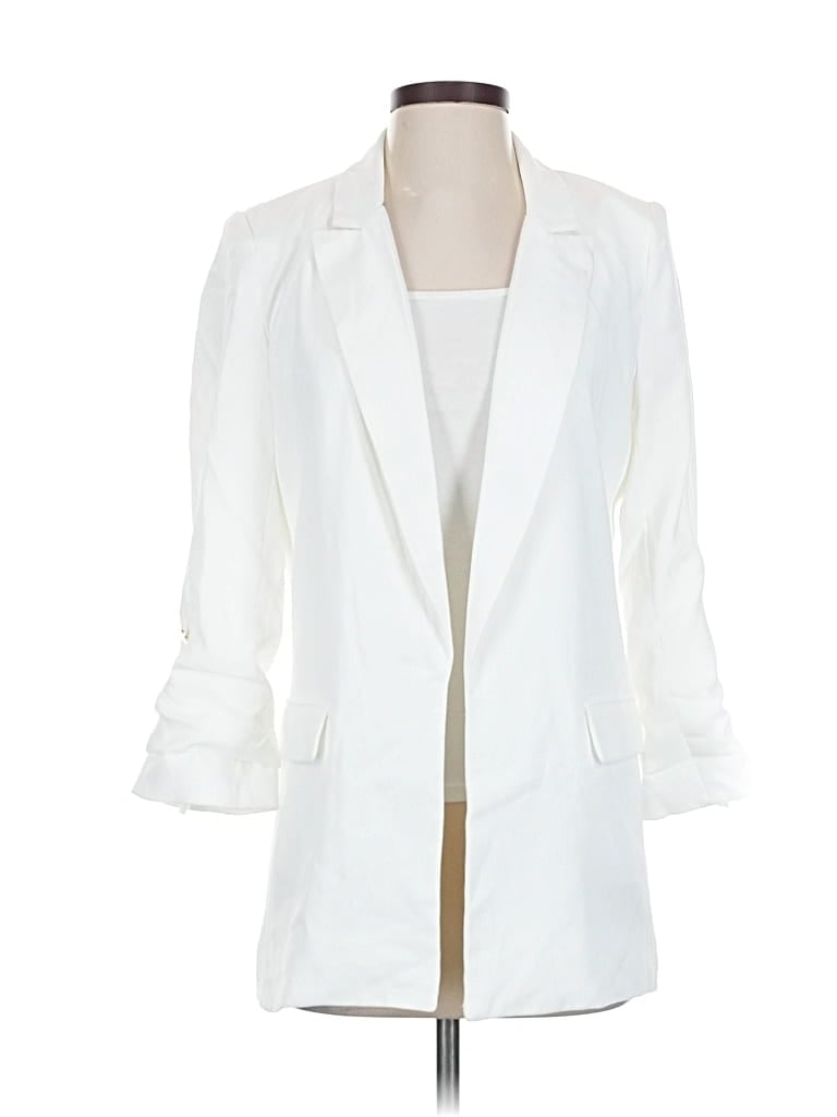 Pre-owned T Tahari Blazer Jacket In White