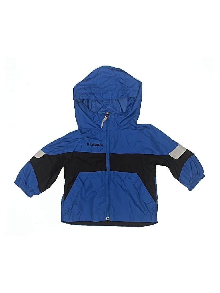 Pre-owned Columbia Kids' Windbreaker Jacket In Blue