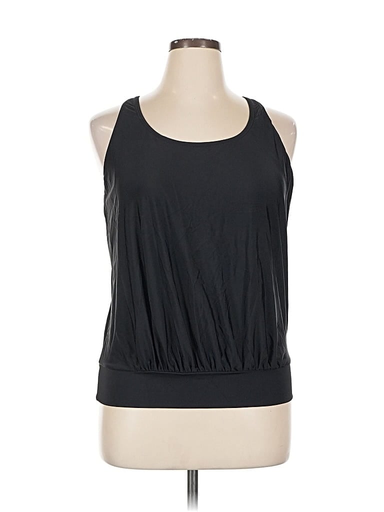 Pre-owned Meet.curve Sleeveless Top Black Halter Neckline Tops