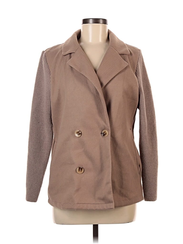 Pre-owned Unbranded Blazer Jacket In Brown