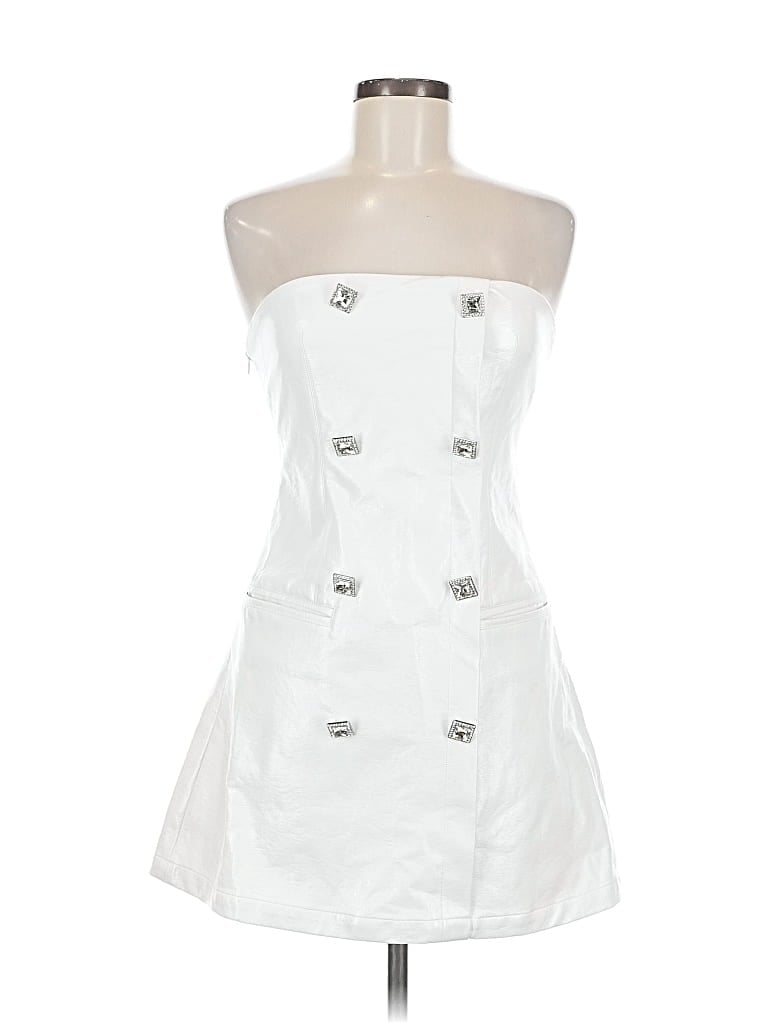 Pre-owned Assorted Brands Cocktail Dress In White