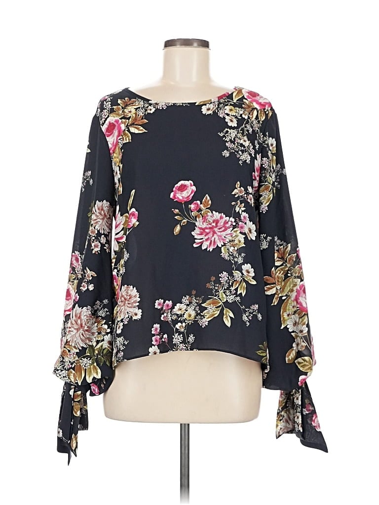 Pre-owned Vince Camuto 3/4 Sleeve Blouse In Black