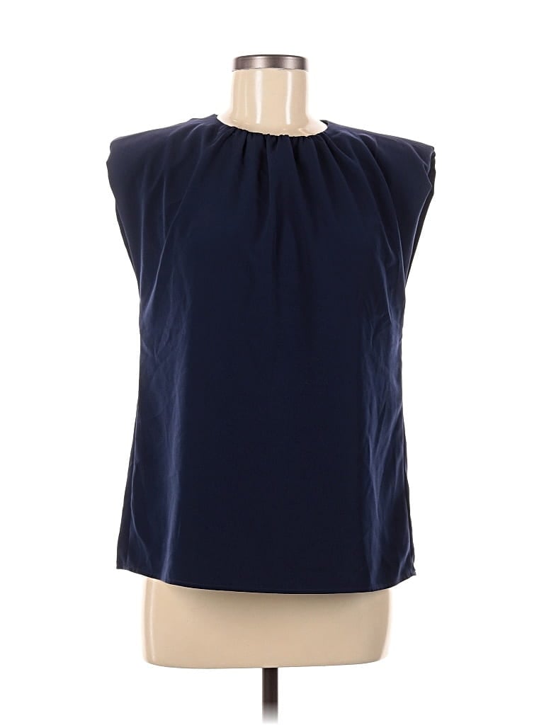 Pre-owned Express Sleeveless Blouse In Blue
