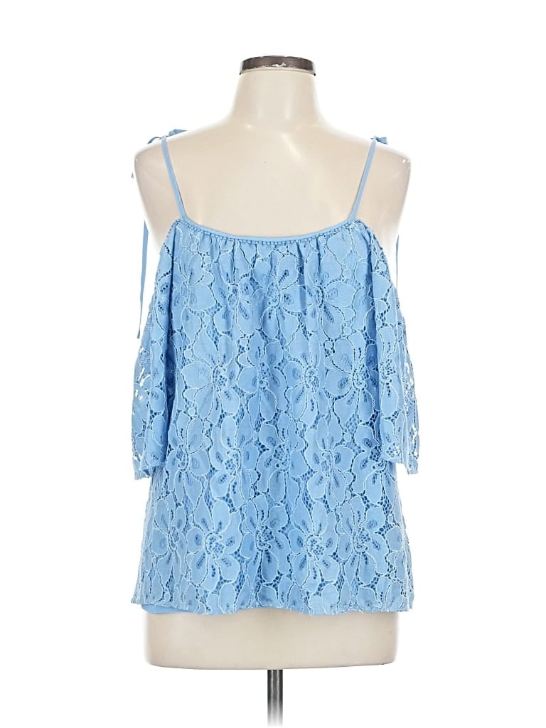 Parker Sleeveless Blouse In Blue
