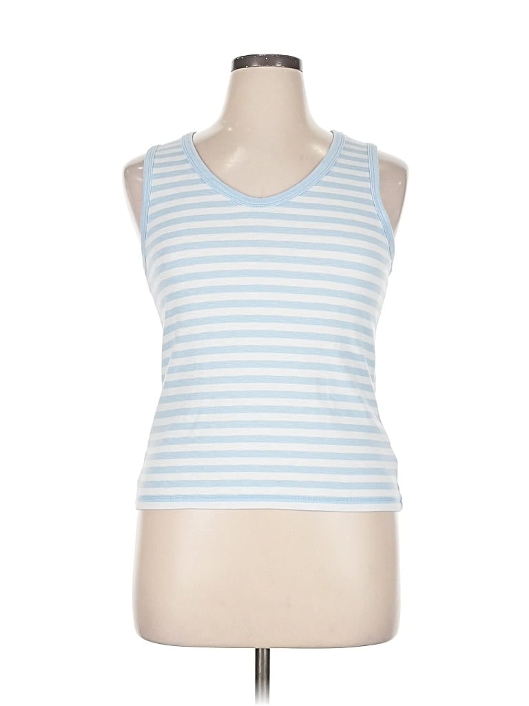 Pre-owned Cynthia Rowley Tjx Sleeveless T-shirt In Blue